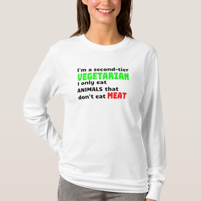 Carnivore Kött Älskare Funny Sarcastic Gift T Shirt (Framsida)