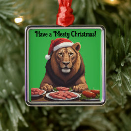 carnivore lion Christmas holiday Ornament
