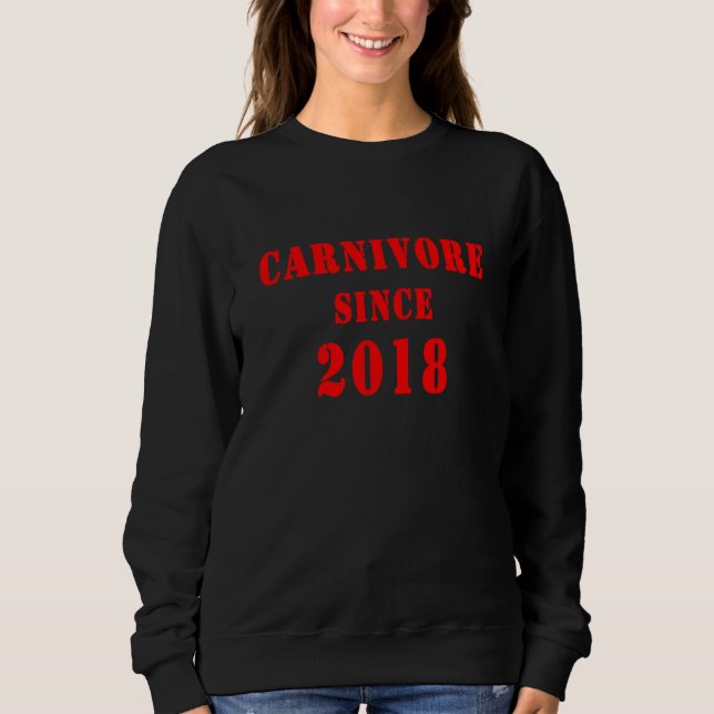 Carnivore Since 2018 T Shirt (Framsida)