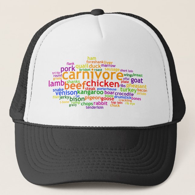 Carnivore Wordle Keps (Framsida)