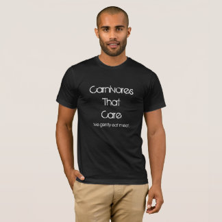 Carnivores som att bry sig tee shirt