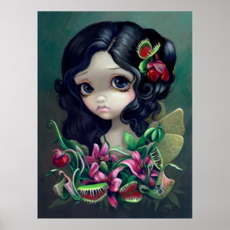 Carnivorous Bouquet Fairy Art Print gothic Poster