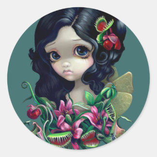 "Carnivorous Bouquet Fairy" Sticker Runt Klistermärke