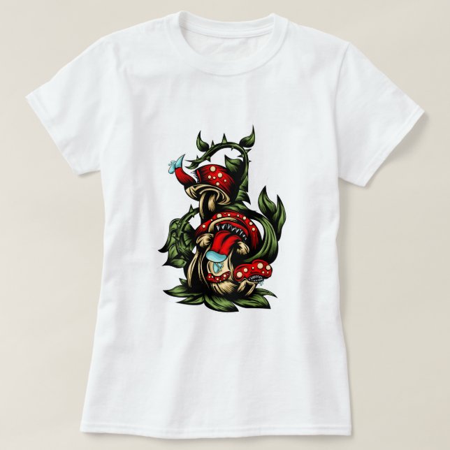 Carnivorous Fungi T Shirt (Design framsida)