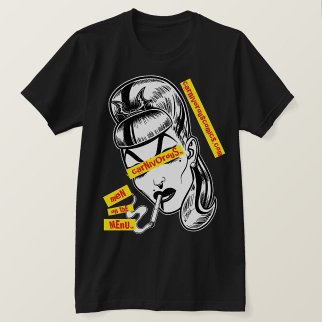 Carnivorous™/Män på menyn™/Punk T Shirt (Design framsida)