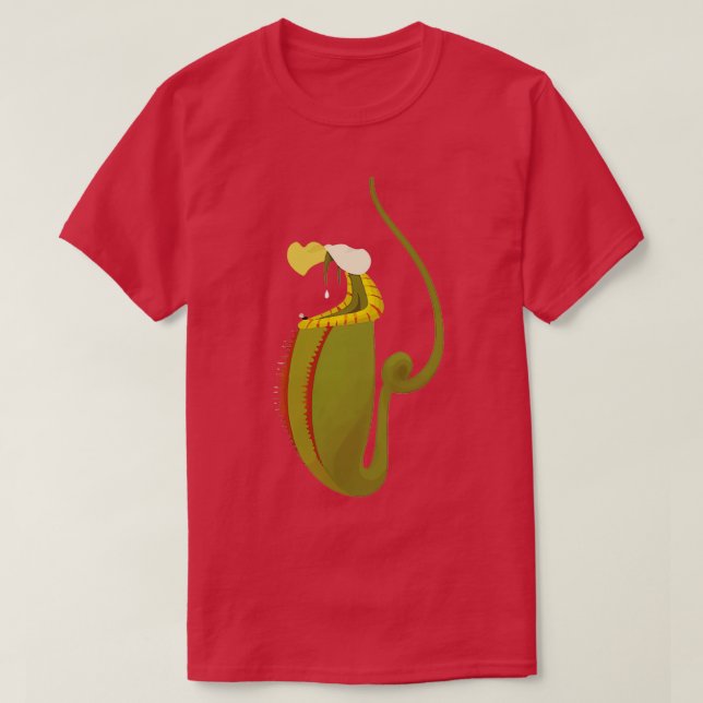 Carnivorous Nepenthes Pitcher Plant Botany Plant L T Shirt (Design framsida)