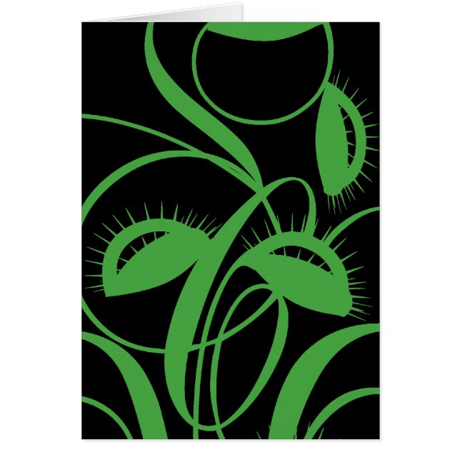 Carnivorous Plant Hälsningskort (Framsidan)