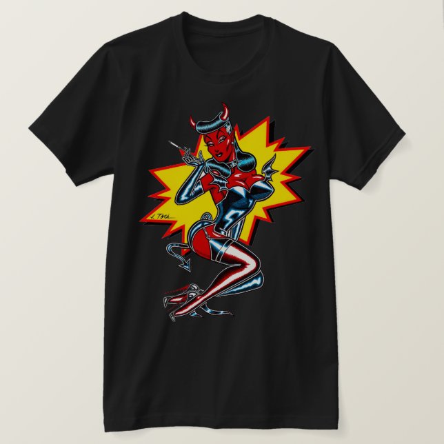 Carnivorous™/Slinky She-Devil T Shirt (Design framsida)