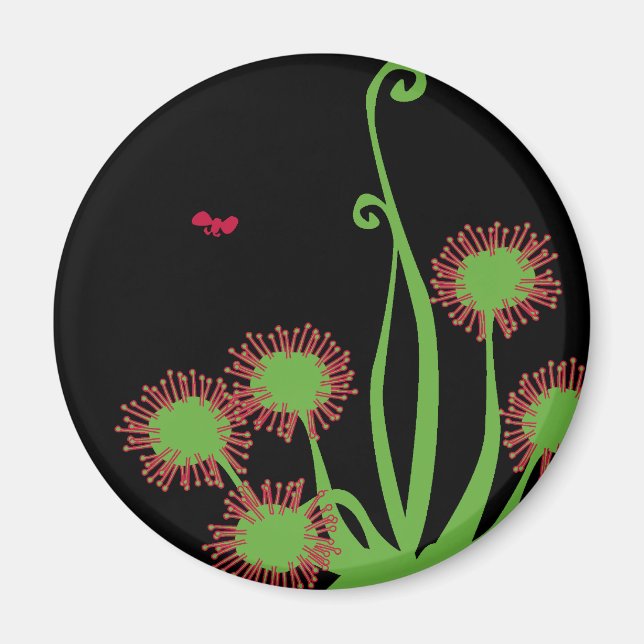 Carnivorous Sundew Plant Magnet (Framsidan)