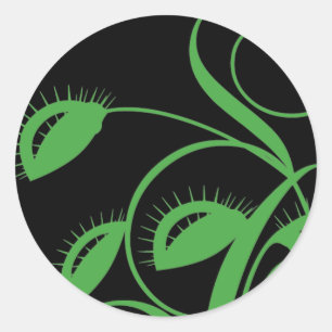 Carnivorous Venus Flytrap Runt Klistermärke