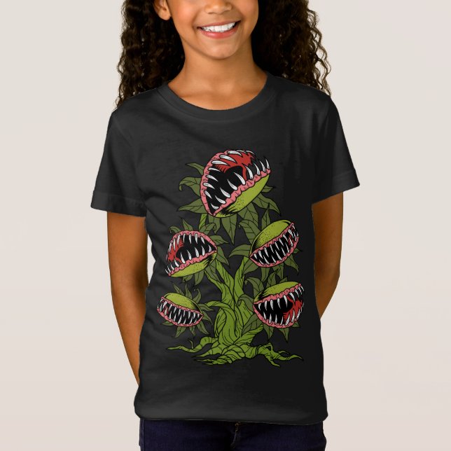 CarnivorPlant Gifts monster Venus Fly Trap T Shirt (Framsida)