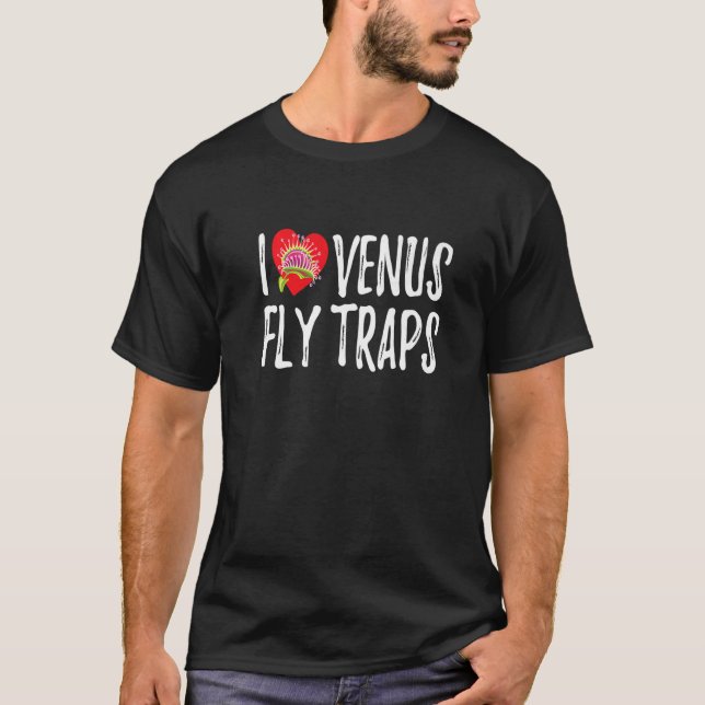 CarnivorPlant I Kärlek Venus Flyällfälla Garden Bo T Shirt (Framsida)
