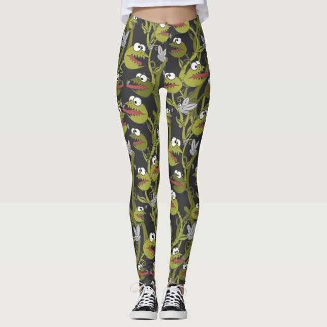 Carnivorväxter Leggings (Framsida)