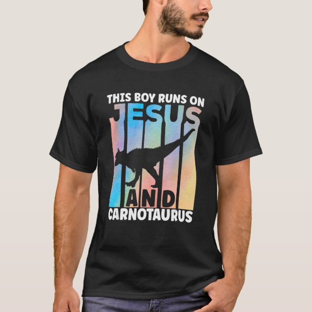 Carnotaurus Apparel Dinosaur Outfit Dino Älskare T Shirt (Framsida)