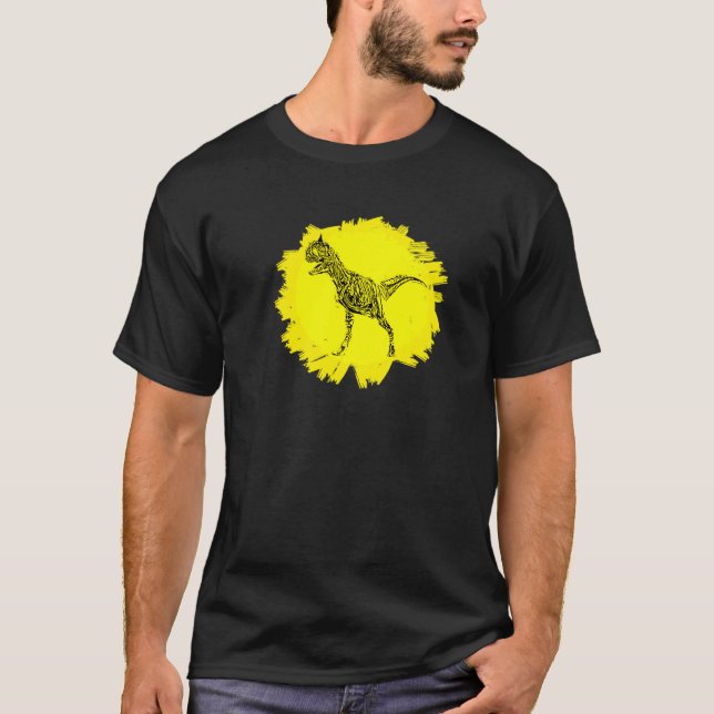 Carnotaurus Dinosaur Dino T Shirt (Framsida)
