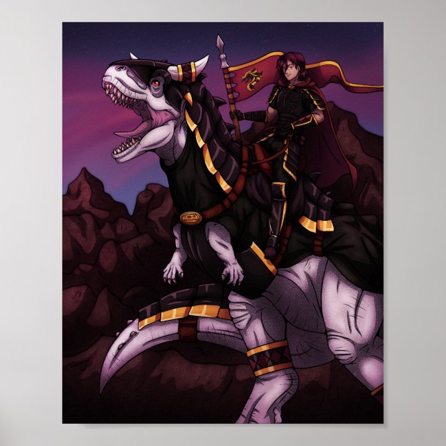 Carnotaurus Knight Poster (Framsidan)