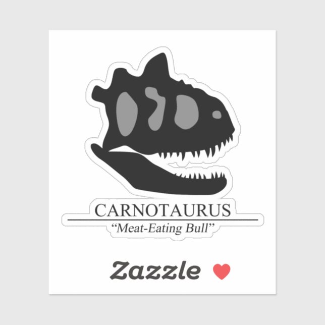 Carnotaurus Skull Klistermärken (Ark)