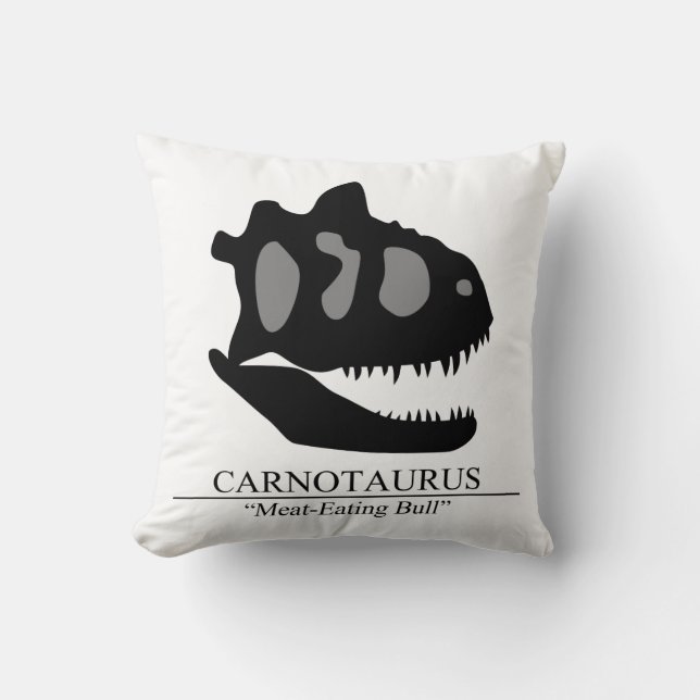 Carnotaurus Skull Kudde (Framsida)