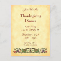 Carnucopia Vintage Thanksgiving Anpassningsbar vyk