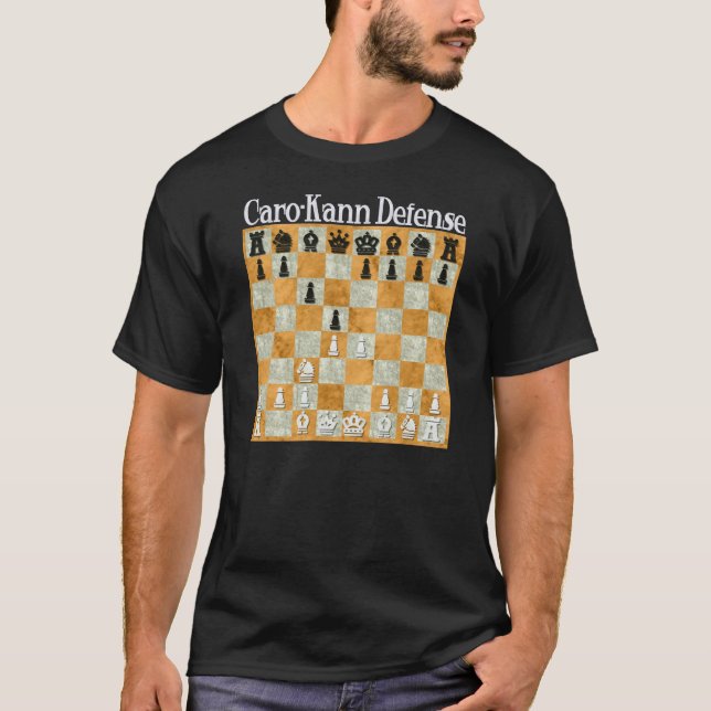 Caro-Kann försvar Tee Shirt (Framsida)