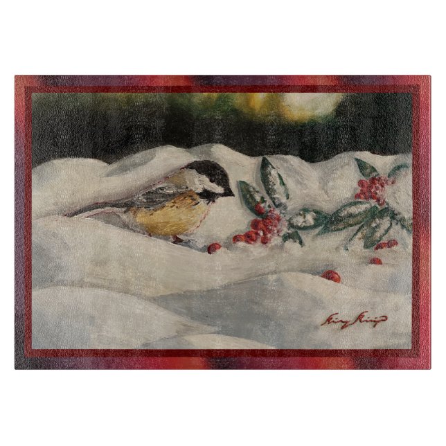 Carol Chick-a-Dee med Mistel  (Framsidan)