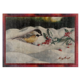 Carol the Chick-a-Dee with Mistletoe