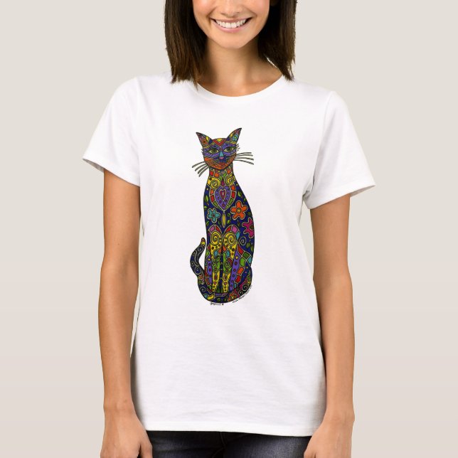 Carole Bibisi design - GraphiCat T-shirt (Framsida)
