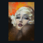 Carole Lombard Porträtt Art Deco Poster<br><div class="desc">Fånga 2000-talets glamor med denna vackra pastel porträtt av Hollywoodfilmens legend Carole Lombard. Denna fantastiska bra i vintage biet är perfekt för älskare av amerikansk konst, Art Deco, Art nouveau och konstminnen från 1900-talet. Lägg till en aning antika konst i dina väggar med det här klassiska biet från 20-talet, med...</div>
