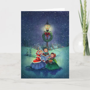 CAROLERS by SHARON SHARPE Helgkort