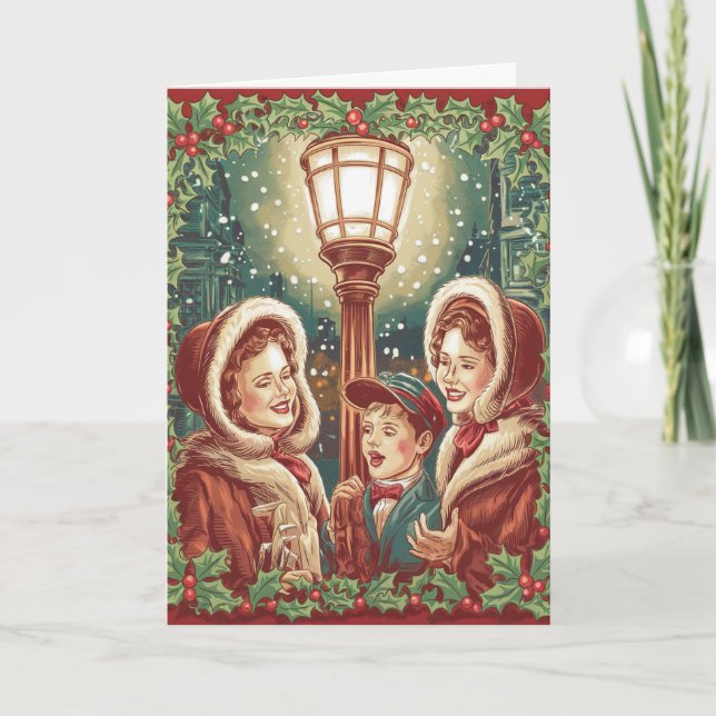 Carolers by the Gaslight Tack Kort (Framsida)