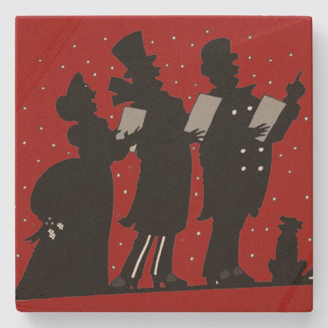 Carolers i Silhouettejul Underlägg Sten (Framsidan)