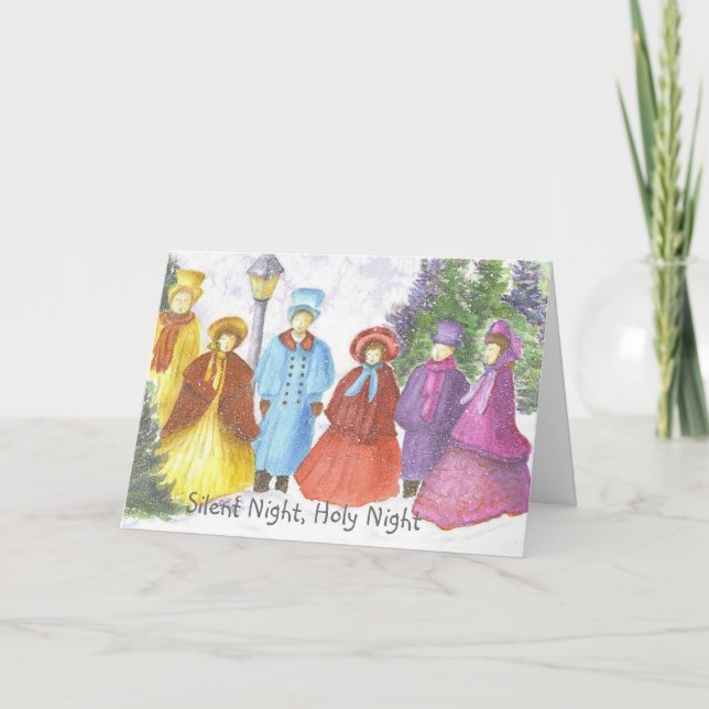 Carolers jul helgkort (Framsida)