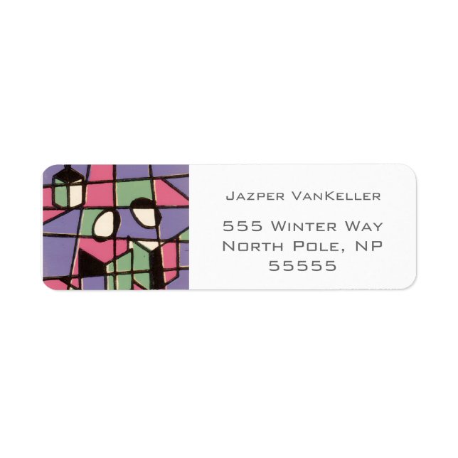 Carolers Returadress Etikett (Framsidan)