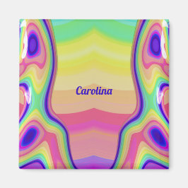 CAROLINA ~ Abstrakt Mönster ~ Multifärgat ~ Magnet