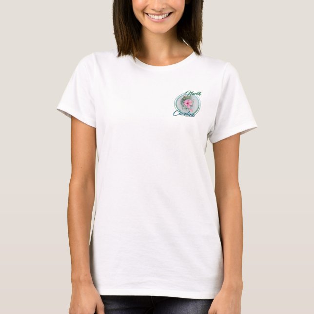 Carolina Anole & Hibiscus T Shirt (Framsida)