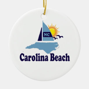 Carolina Beach. Julgransprydnad Keramik