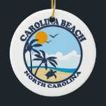 Carolina Beach. Julgransprydnad Keramik<br><div class="desc">Carolina strand North Carolina.</div>