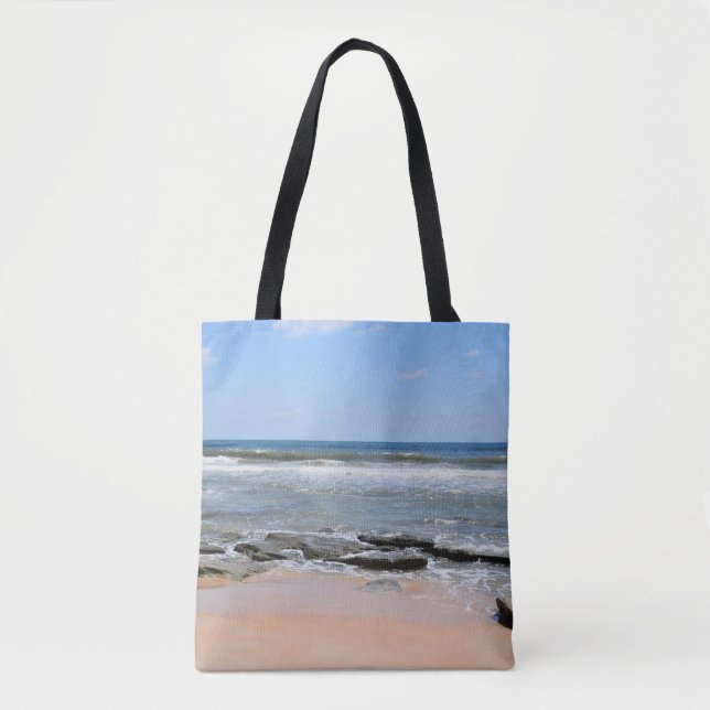 Carolina Beach Tote Bag Tygkasse (Framsida)