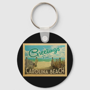 Carolina Beach Vintage resor Nyckelring