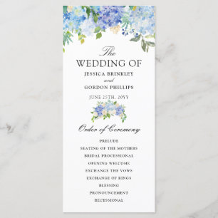 Carolina Bloom Bouquet   Blommig bröllopsprogram Program