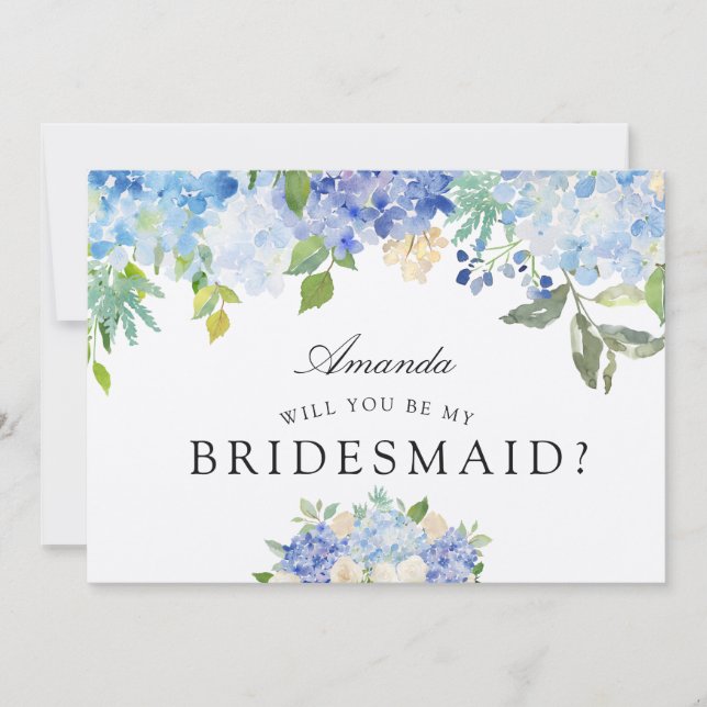 Carolina Bloom | Kommer du att bli min Bridesmaid? Inbjudningar (Framsida)