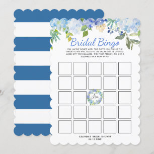 Carolina Bloom Möhippa Bingo Game Inbjudningar