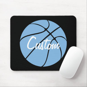 Carolina Blue Anpassningsbar Team Namn Basketball Musmatta