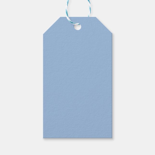 Carolina Blue Enfärgad Presentetikett (Framsidan)