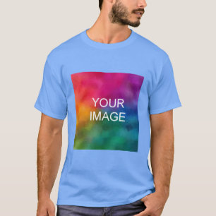 Carolina Blue Färg Template Anpassningsbar Lägg ti T Shirt