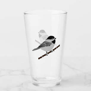 Carolina Chickadee Songbird Illustrated Glaskopp