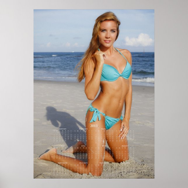 Carolina Coastal Beauties: 2013 Kalendern Poster C (Framsidan)