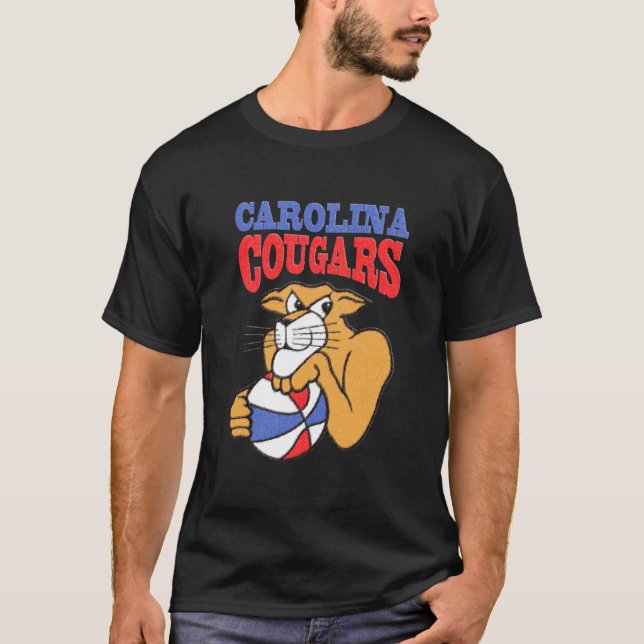 Carolina Cougars Vintage Essential T Shirt (Framsida)