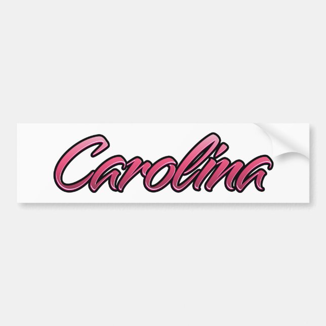 Carolina faderade rosa Aufkleber Sticker Bildekal (Framsidan)