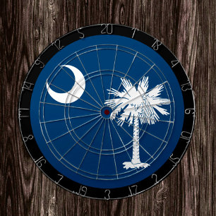 Carolina Flagga Dartboard & South Carolina / match Darttavla